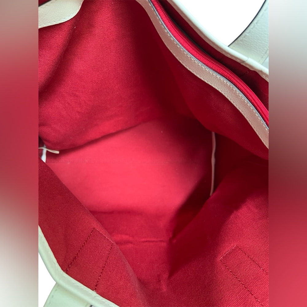 Kate Spade New York Ash Street Logo Tote in Asphalt Red, Triple Compartment - Picture 7 of 14